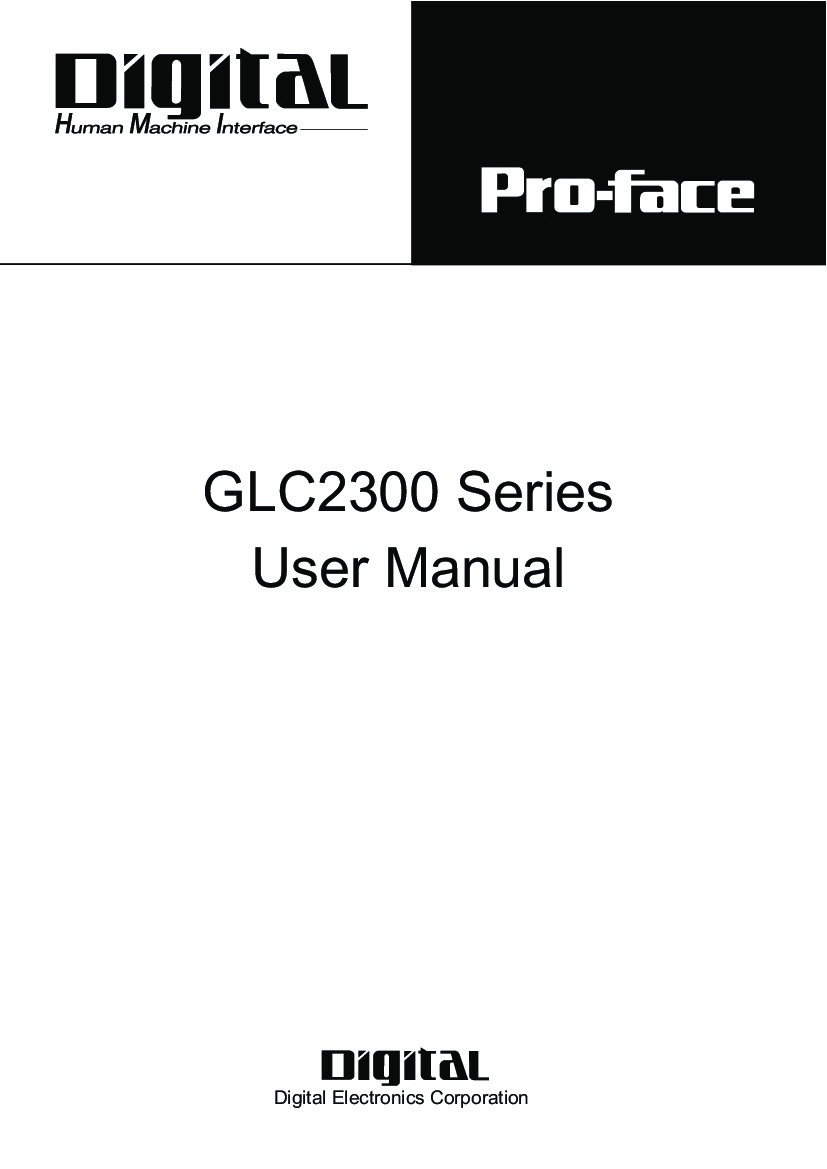 First Page Image of GLC2300 User Manual GLC2300-TC41-24V.pdf